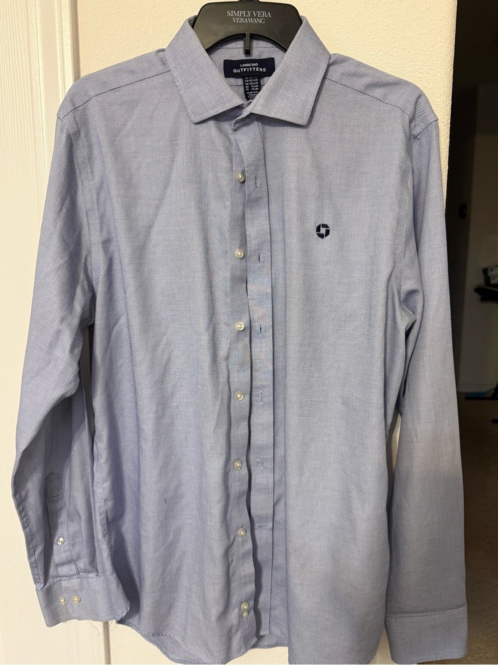 Chase Light Blue Men's Long Sleeve Dress Shirt